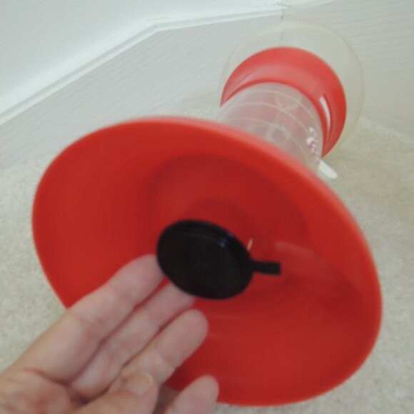 Gumball Wizard Jr No. 1010 - RED Tabletop Mini Wizard Spiral Gum Ball Bank NIB - Picture 7 of 12